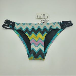 Volcom Bikini Bottoms Colorful Swimsuit